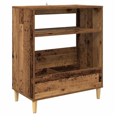 vidaXL Βάση πικάπ Παλαιωμένο ξύλο 71x39,5x83cm