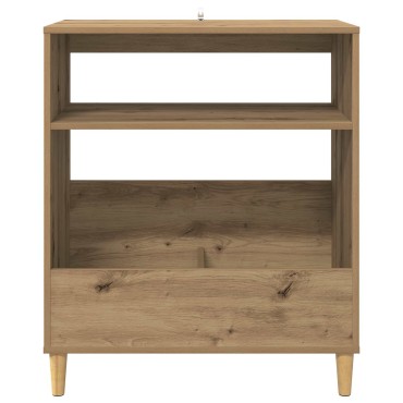 vidaXL Βάση πικάπ Artisan Δρυς 71x39,5x83cm Επεξεργασμένο Ξύλο