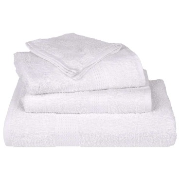vidaXL Πετσέτες Μπάνιου FROGN 10 τεμ. Λευκό 70x140 εκ. 360 γρ./μ²