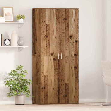 vidaXL Ψηλή Ντουλάπα 80x35x180cm Επεξεργασμένο Ξύλο Παλιό Ξύλο