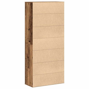 vidaXL Ψηλή Ντουλάπα 80x35x180cm Επεξεργασμένο Ξύλο Παλιό Ξύλο
