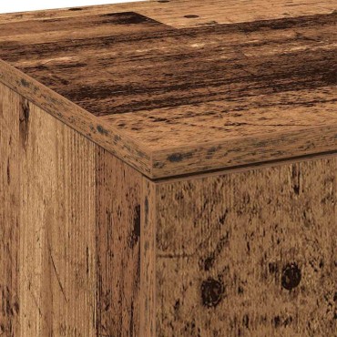 vidaXL Ψηλή Ντουλάπα 80x35x180cm Επεξεργασμένο Ξύλο Παλιό Ξύλο