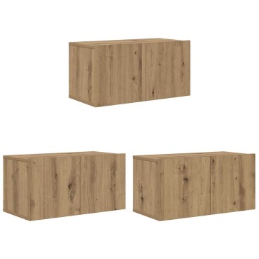 vidaXL Σετ επίπλου τηλεόρασης 8 τμχ. Artisan Oak Επεξεργασμένο Ξύλο