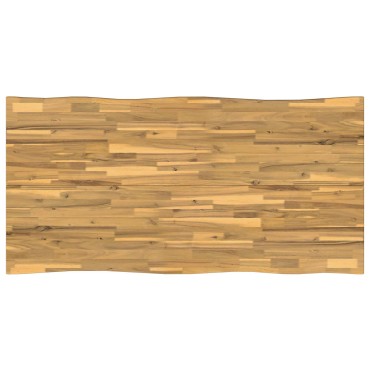 vidaXL Τραπέζι Φαγητού με Ζωντανό Χείλος 160x80x75cm Λευκό 1 τεμ.