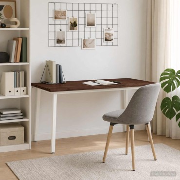 vidaXL Τραπέζι Φαγητού με Ζωντανό Χείλος 160x90x75cm Σκούρο Καφέ 1 τεμ.