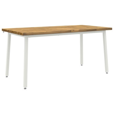 vidaXL Τετράγωνο Τραπέζι Φαγητού 160x80x75cm Στερεό Ξύλο Ακακίας 1 τεμ.