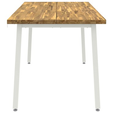 vidaXL Τετράγωνο Τραπέζι Φαγητού 160x80x75cm Στερεό Ξύλο Ακακίας 1 τεμ.