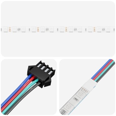 vidaXL Λωρίδα LED 2 τμχ. Μαύρο και Διαφανές Χαλκός και Πλαστικό