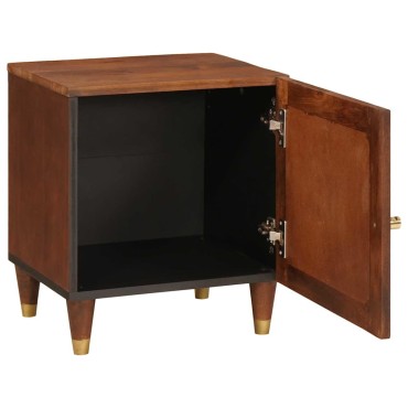 vidaXL Κομοδίνο Καφέ 40x33,5x46cm Μασίφ ξύλο ακακίας 1 τεμ.