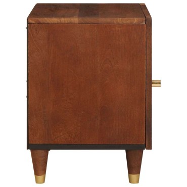vidaXL Κομοδίνο Καφέ 40x33,5x46cm Μασίφ ξύλο ακακίας 1 τεμ.