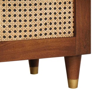 vidaXL Κομοδίνο Καφέ 40x33,5x46cm Μασίφ ξύλο ακακίας 1 τεμ.