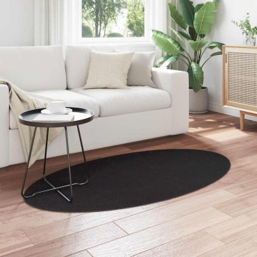 vidaXL Χαλί HUARTE Μαύρο 80x150cm 100% Πολυεστέρας