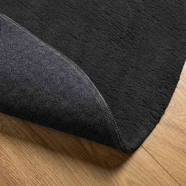 vidaXL Χαλί HUARTE Μαύρο 80x150cm 100% Πολυεστέρας