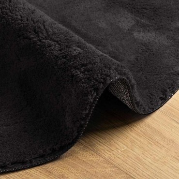 vidaXL Χαλί HUARTE Μαύρο 80x150cm 100% Πολυεστέρας