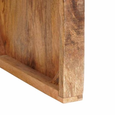 vidaXL Ένθετα τραπέζια 2 τεμ. Καφέ 46x40x46cm Στερεό ξύλο μάνγκο