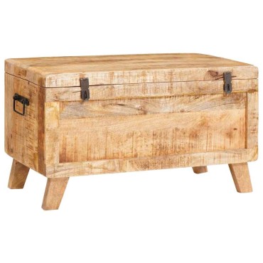 vidaXL Κουτί αποθήκευσης 70x35x40cm Μασίφ ξύλο μάνγκο