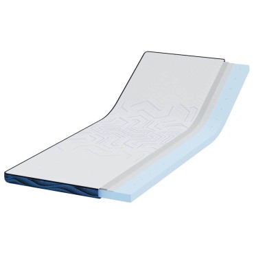 vidaXL Στρώμα επικάλυψης 70 x 200 cm Πάχος Ζακάρ ύφασμα Λευκό