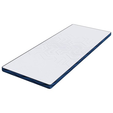 vidaXL Στρώμα επικάλυψης 70 x 200 cm Πάχος Ζακάρ ύφασμα Λευκό