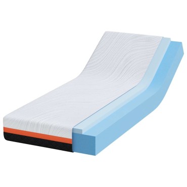 vidaXL Στρώμα Λευκό και Μαύρο 70x200cm Ζακάρ ύφασμα 1 τεμ. - Μονό