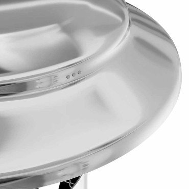 vidaXL Επέκταση Καμινάδας Ασημί 25 x 25 x 132 εκ Ανοξείδωτο ατσάλι