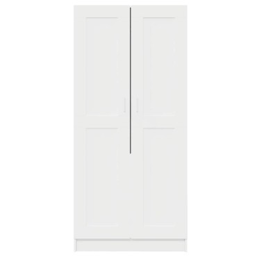 vidaXL Ντουλάπα Λευκή 85,2x51,5x180cm από Επεξ. Ξύλο 1 τεμ.
