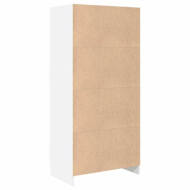vidaXL Ντουλάπα Λευκή 85,2x51,5x180cm από Επεξ. Ξύλο 1 τεμ.