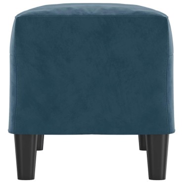 vidaXL Πάγκος Μπλε 70x35x41cm Βελούδινος 1 τεμ.