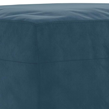 vidaXL Πάγκος Μπλε 70x35x41cm Βελούδινος 1 τεμ.