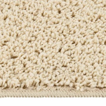 vidaXL Χαλί Shaggy Αντιολισθητικό Κρεμ 80x150cm