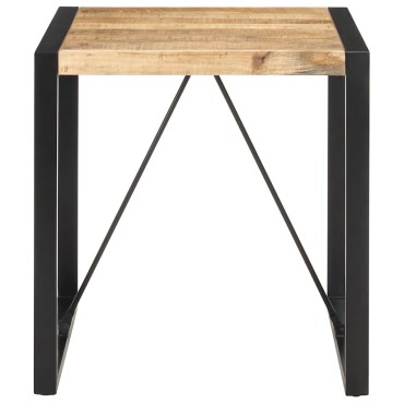 vidaXL Τραπέζι 70x70x75cm από Μασίφ Ακατέργαστο Ξύλο Μάνγκο 1 τεμ.