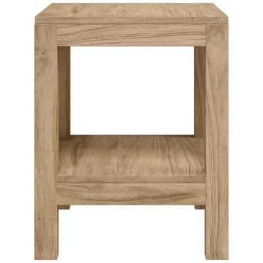 vidaXL Τραπέζι Βοηθητικό Μπάνιου 45 x 35 x 45 εκ. από Μασίφ Ξύλο Teak