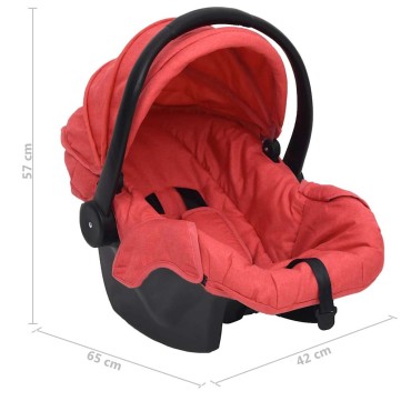 vidaXL Παιδικό Κάθισμα Αυτοκινήτου Κόκκινο 42 x 65 x 57 εκ.