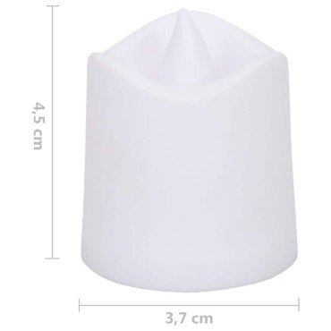 vidaXL Ρεσώ Χωρίς Φλόγα Ηλεκτρικά LED 50 τεμ. Θερμό Λευκό