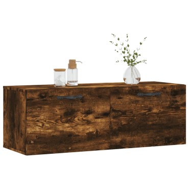 vidaXL Ντουλάπι Τοίχου Καπνιστή δρυς 100x36,5x35cm Επεξεργασμένο Ξύλο 1 τεμ.
