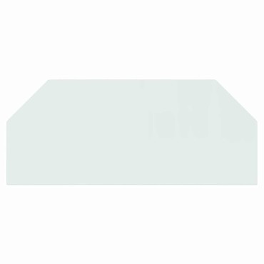 vidaXL Πλάκα Τζακιού Εξάγωνη 120x50 εκ. Γυάλινη