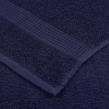 vidaXL Πετσέτες Μπάνιου FROGN 10 τεμ. Μπλε Σκούρο Μπλε 70x140 εκ. 360 γρ./μ²