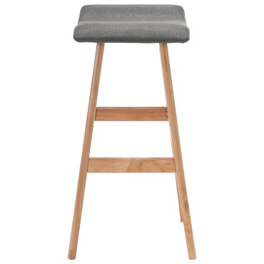 vidaXL Καρέκλα Μπαρ Σκούρο Γκρι Υφασμάτινη 41x42x79cm 1 τεμ.