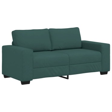 vidaXL Διθέσιος Καναπές Σκούρο Πράσινο 180x77x82cm Ύφασμα