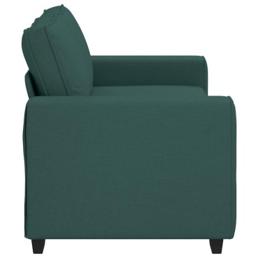 vidaXL Διθέσιος Καναπές Σκούρο Πράσινο 180x77x82cm Ύφασμα