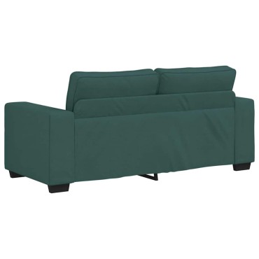 vidaXL Διθέσιος Καναπές Σκούρο Πράσινο 180x77x82cm Ύφασμα
