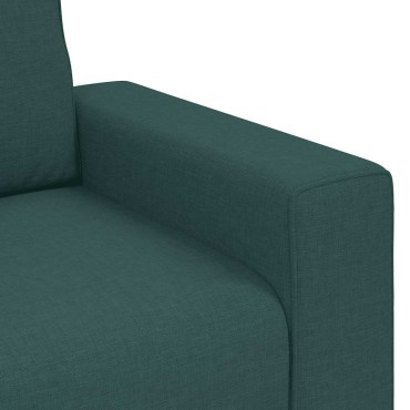 vidaXL Διθέσιος Καναπές Σκούρο Πράσινο 180x77x82cm Ύφασμα