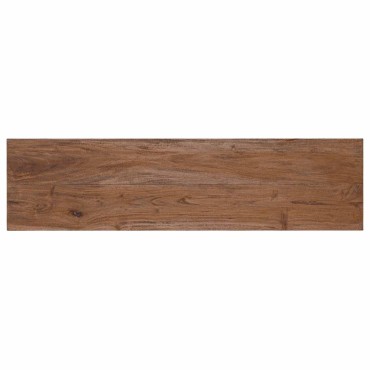 vidaXL παγκάκι Φυσικό 92x23,5x45,5cm Μασίφ ξύλο μαόνι