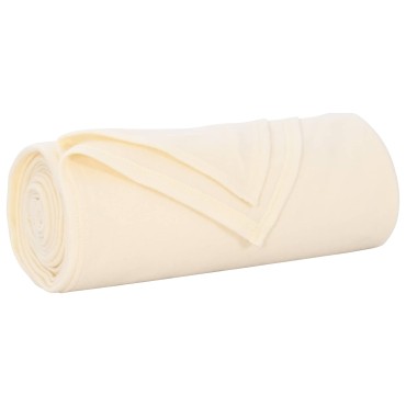 vidaXL Ριχτάρι Κρεμ 280 x 210 εκ. 0.79 kg Μαλλί