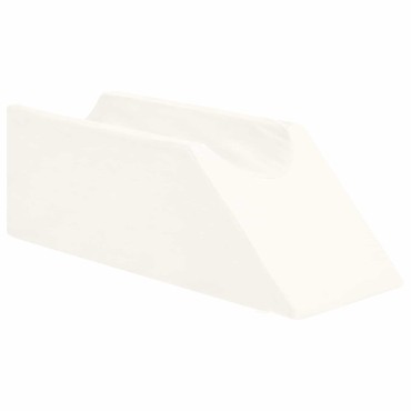 vidaXL Μαξιλάρι Ποδιών 68 x 25 x 21,5 εκ Σφιχτό PU Αφρός Λευκό
