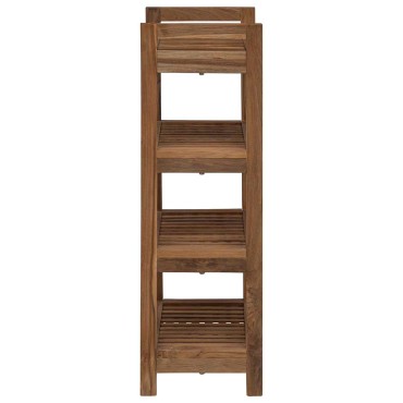 vidaXL Ράφι μπάνιου Φυσικό 45x30x97cm Στερεό Ξύλο Τίκ