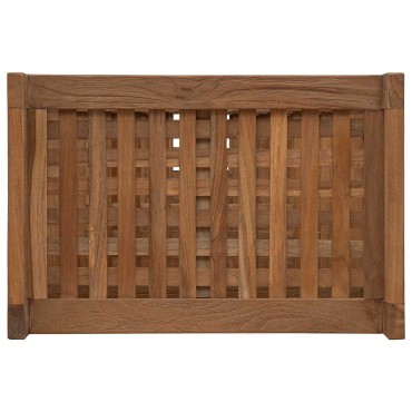 vidaXL Ράφι μπάνιου Φυσικό 45x30x97cm Στερεό Ξύλο Τίκ