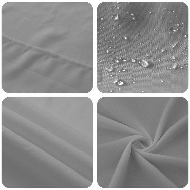 vidaXL Ύφασμα Τραπέζης Ανοιχτό γκρι 140 x 160 cm Πολυεστέρας