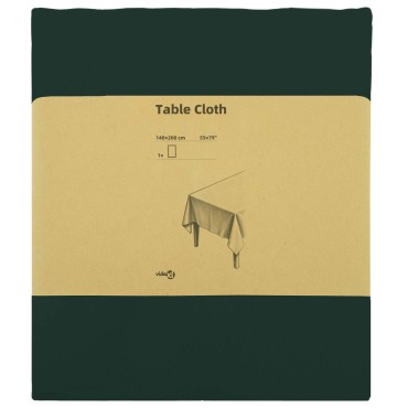 vidaXL Ύφασμα Τραπέζης Σκούρο Πράσινο 140 x 200 cm Πολυεστέρας
