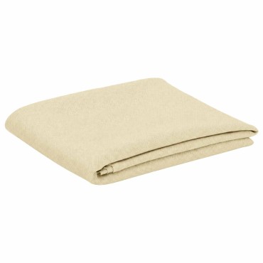 vidaXL Ύφασμα Τραπέζης τετράγωνο Λευκό κρεμ 140 x 140 cm