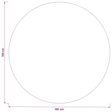 vidaXL Ύφασμα Τραπέζης Γύρος Μπεζ Ø 160 cm